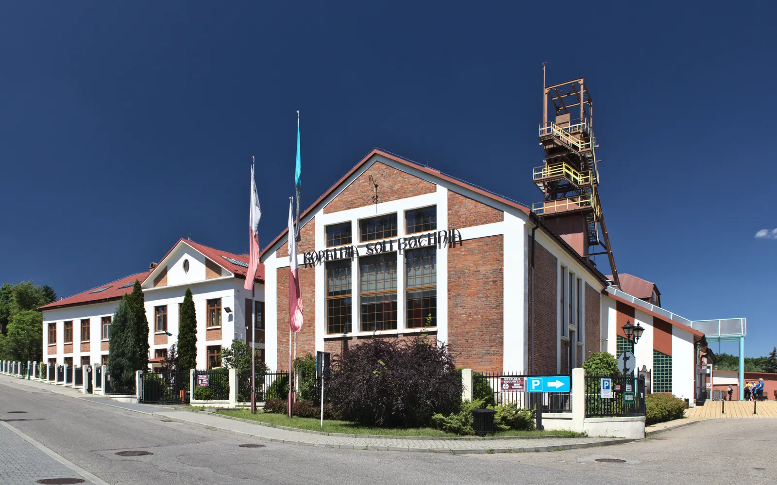 The Campi shaft buildings and headframe at Bochnia
