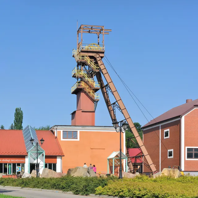 The Campi shaft headframe above the Bochnia Salt Mine